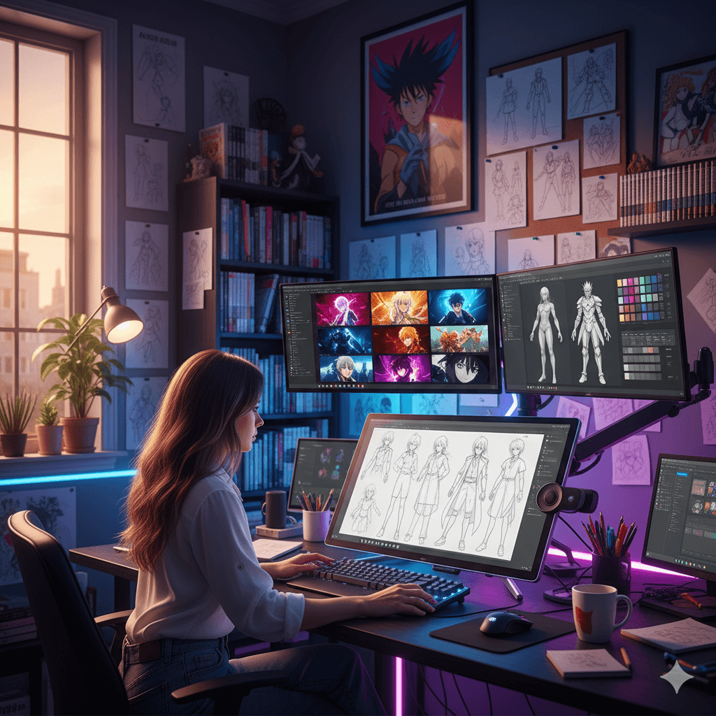 数字艺术和角色设计