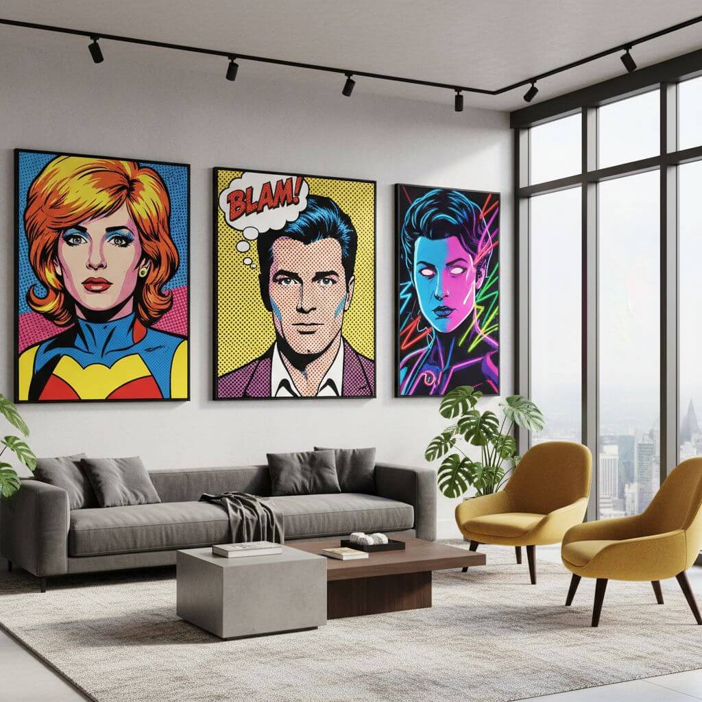 Comic Pop Art Wall Decor
