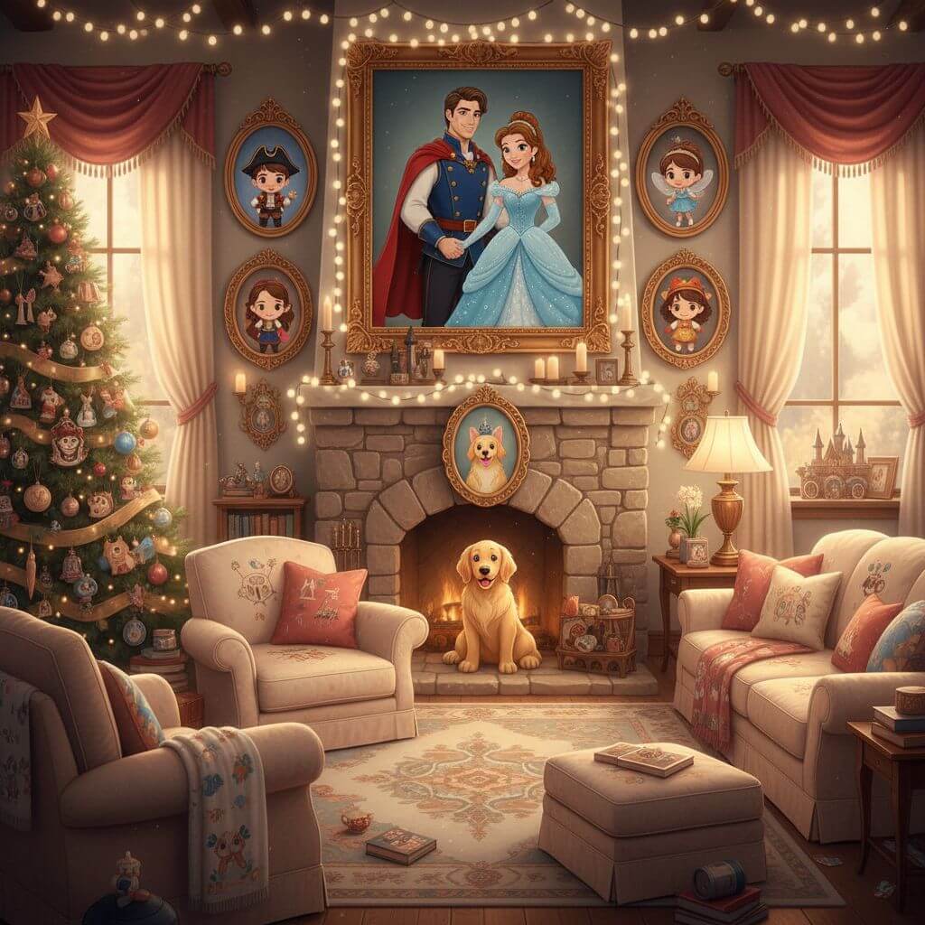 Family Disney Filter Portraits