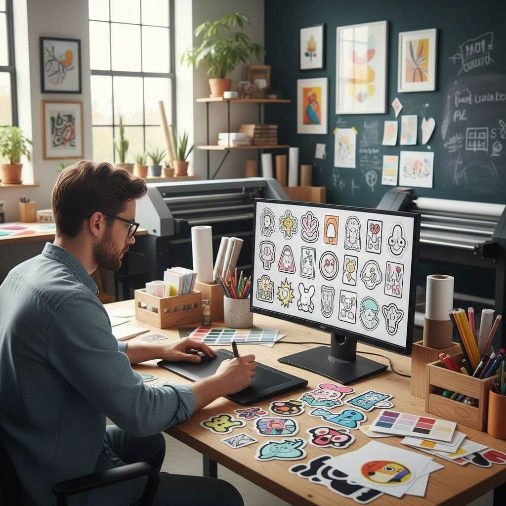 Sticker Design & Production