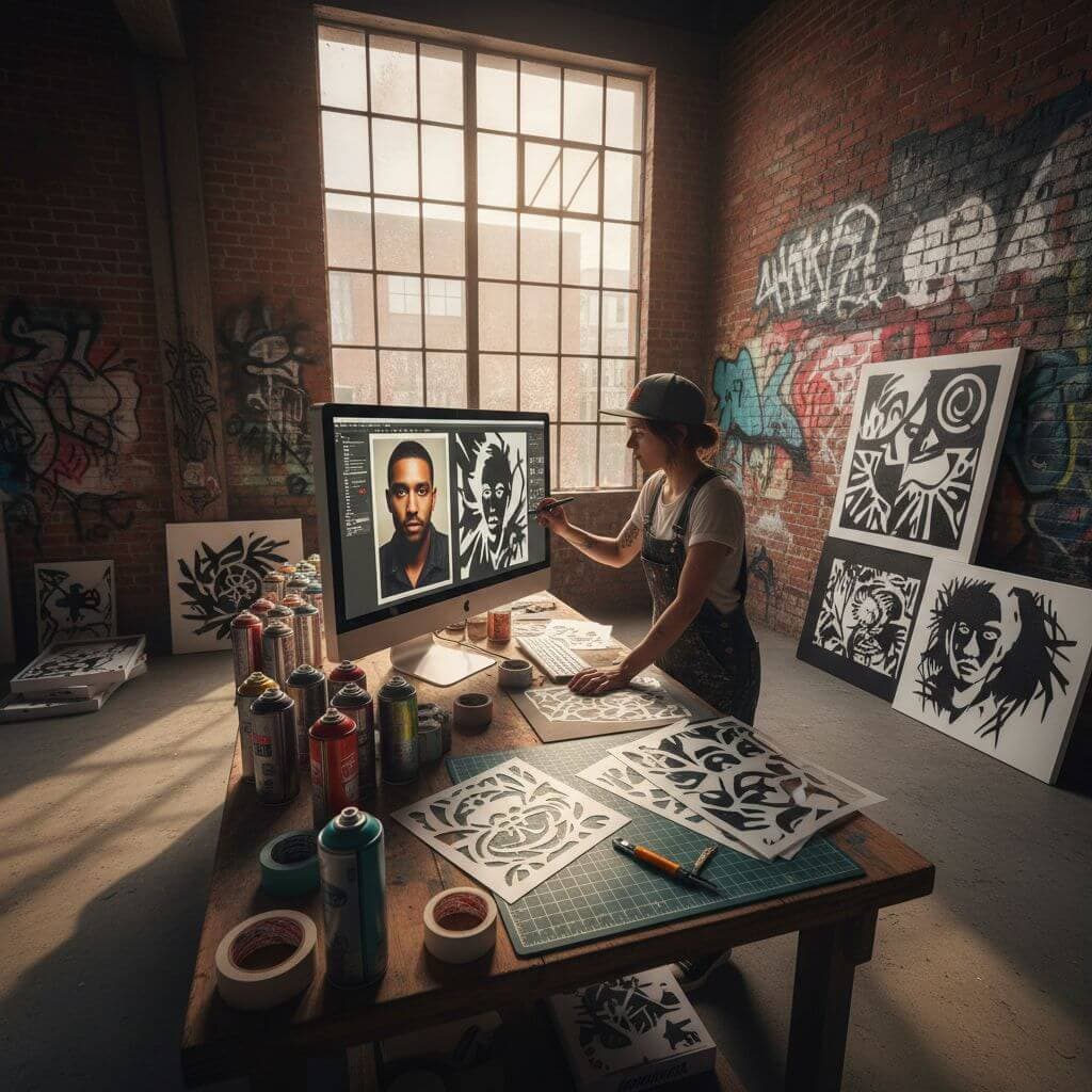 Art & Street Art Stencils