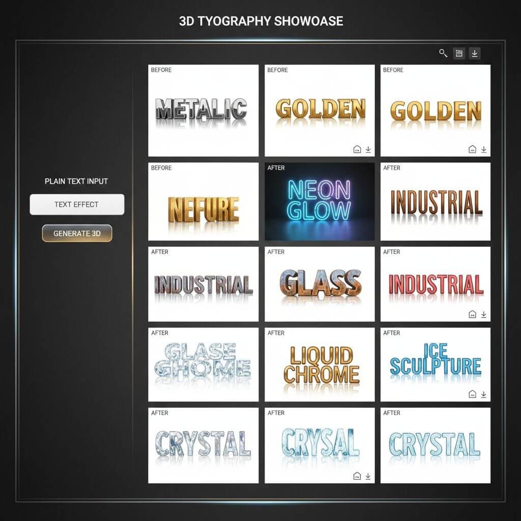 3D Text Effect Generator