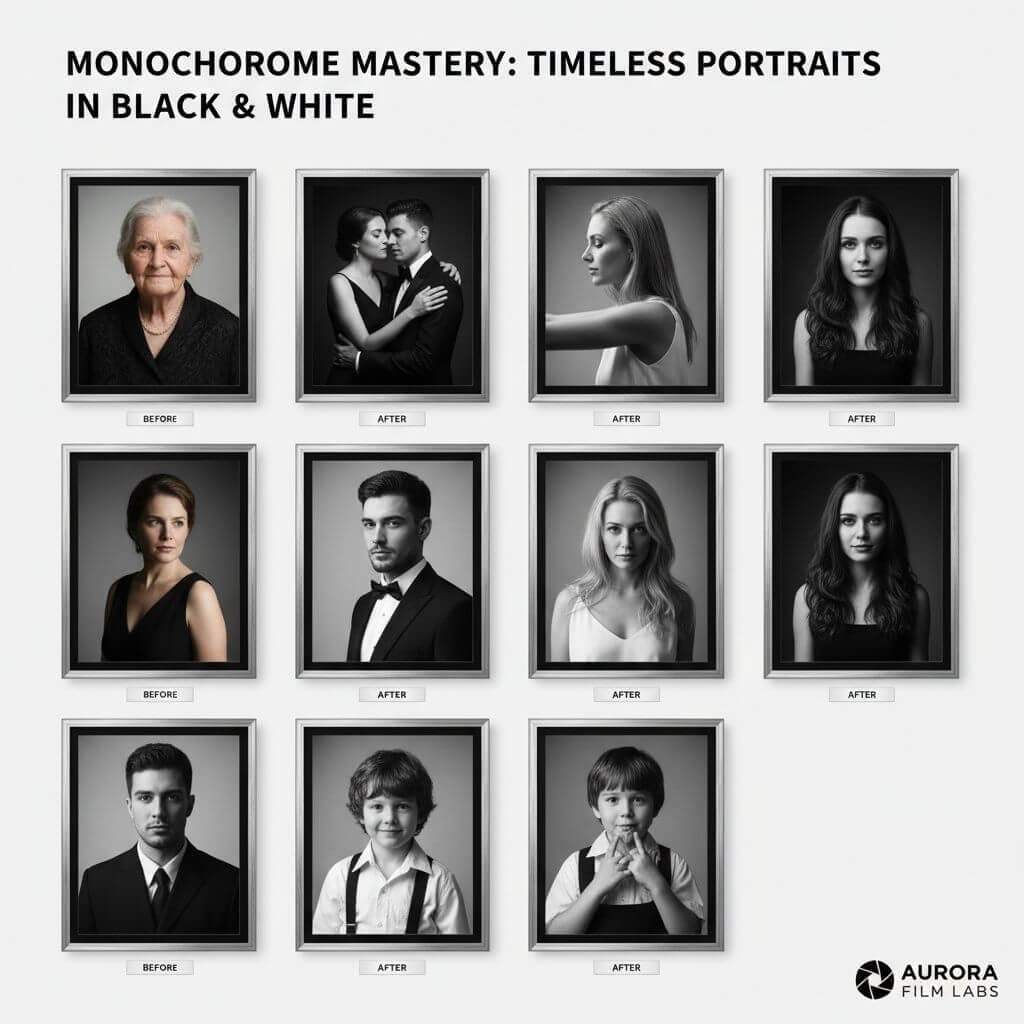 Black and White Portrait Generator