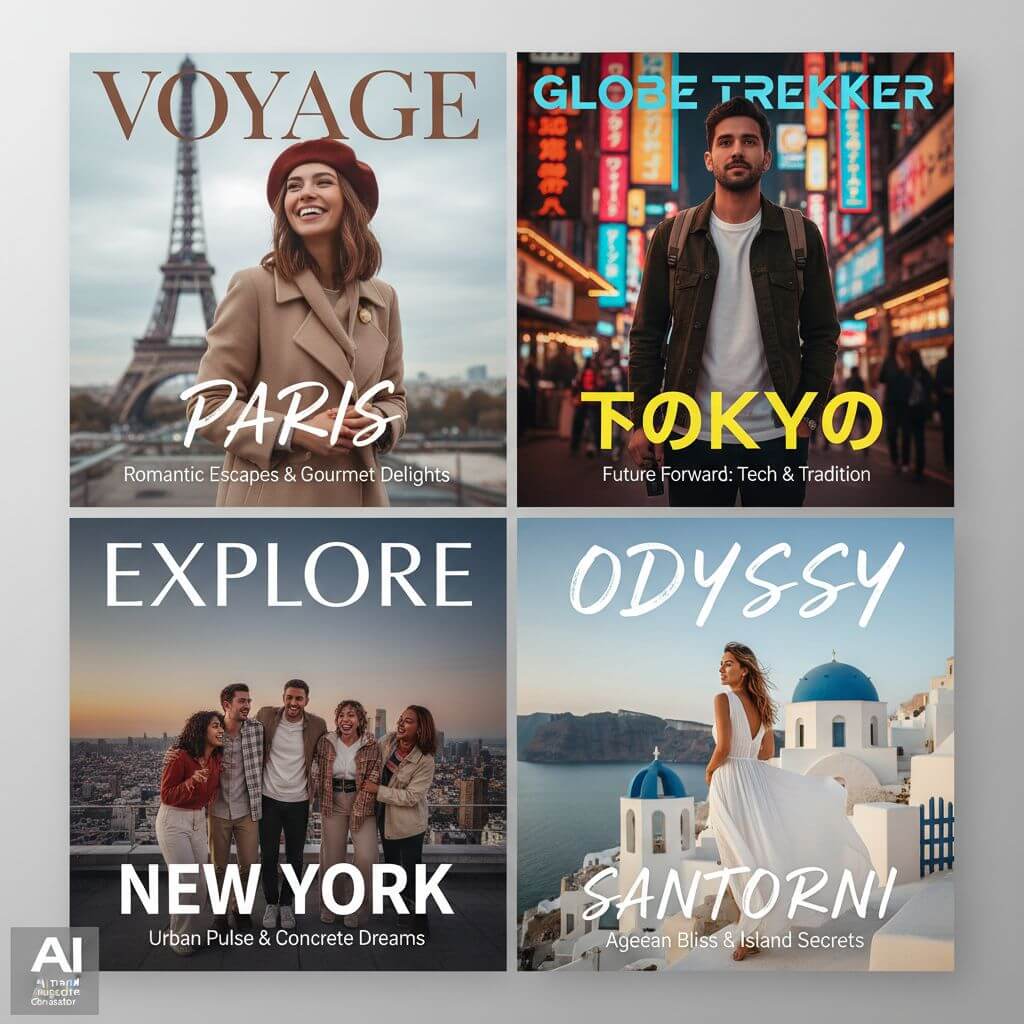AI Travel Magazine Cover Generator