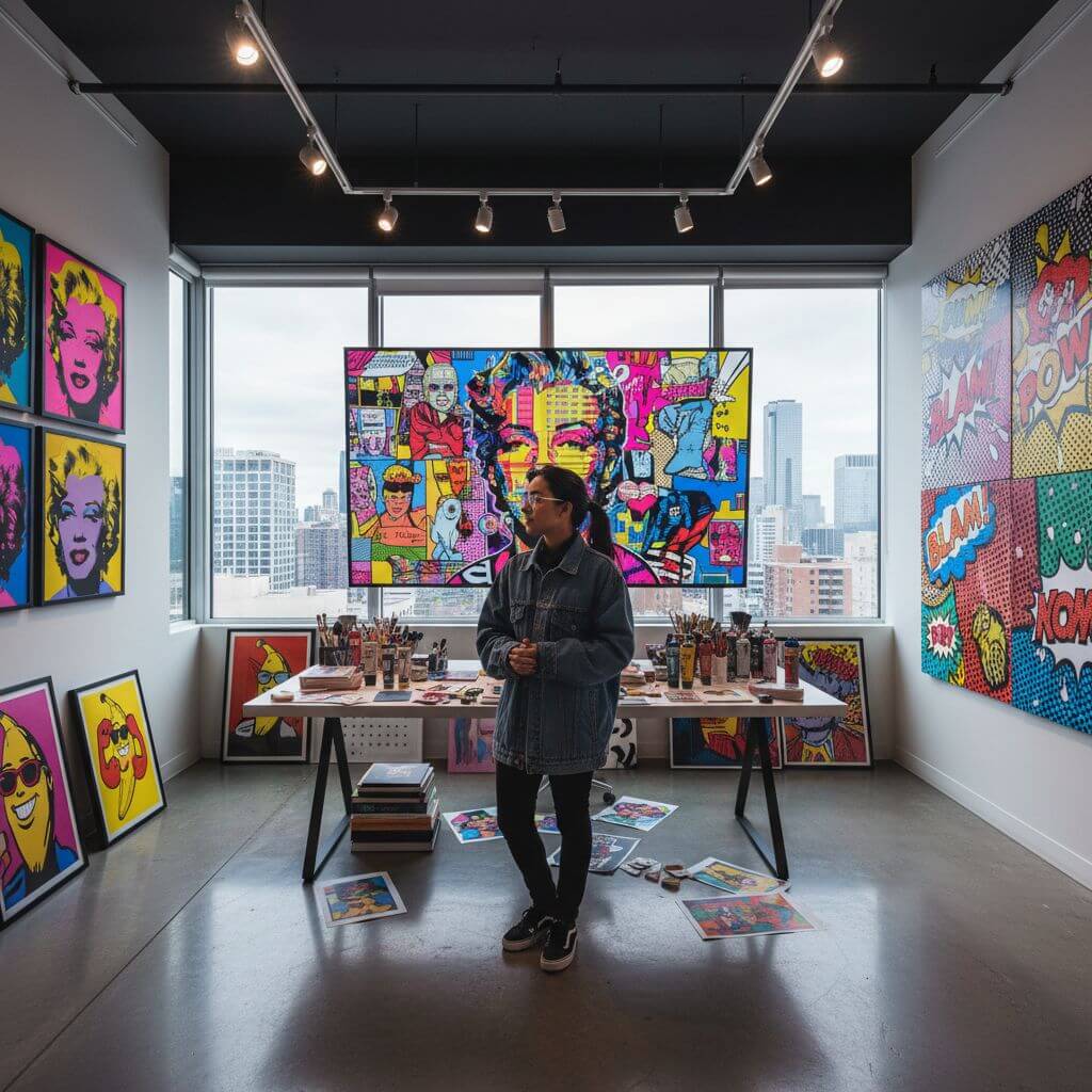 Personal Pop Art Collage Portraits