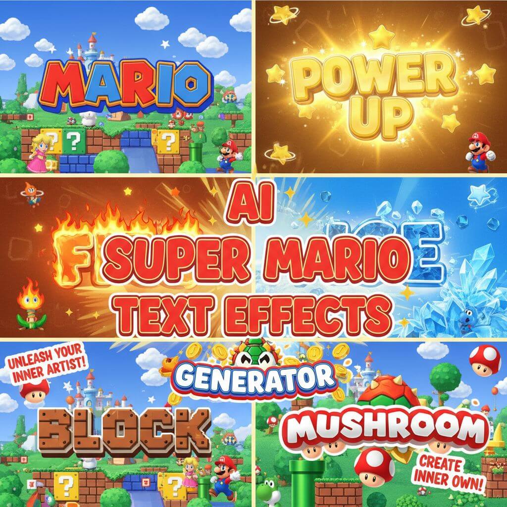 Super Mario Text Effect Generator